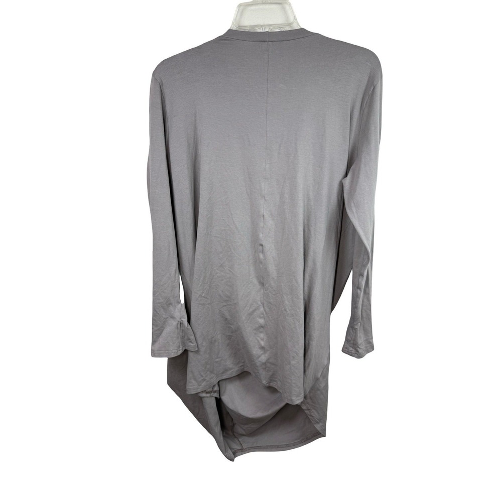 Metamorphoza Gray Avant Garde Asymmetrical Draped Tunic Top Lagenlook Oversized - Picture 2 of 4